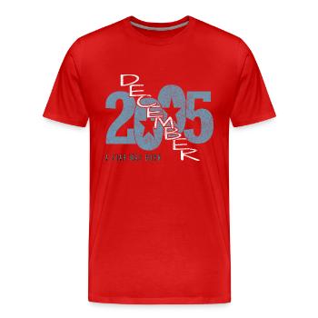 December 2005 - Men's Premium Organic T-Shirt - red - Front - Damien (186cm)