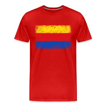 North Holland - Men's Premium Organic T-Shirt - red - Front - Damien (186cm)