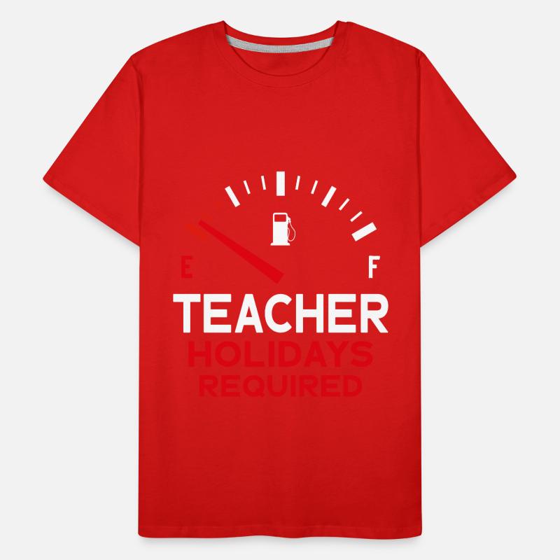 DRÔLE DE VACANCES DE PROFESSEUR ENSEIGNANT REQUIS ENSEIGNANT T-shirt bio Premium Homme