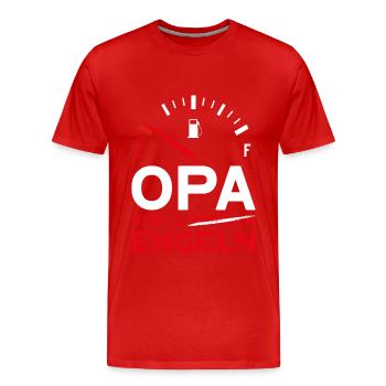 VATERTAG OPA VON 2 ENKELN ENGELN OPA - Männer Premium Bio T-Shirt - Rot - Vorne - Damien (186cm)