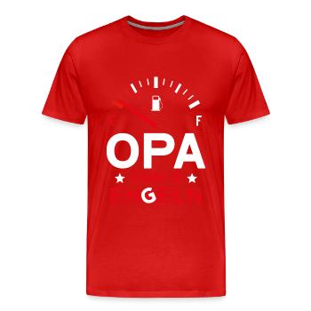 VATERTAG OPA VON 3 ENKELN OPA - Männer Premium Bio T-Shirt - Rot - Vorne - Damien (186cm)