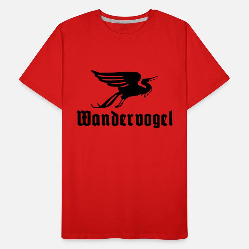 Wandervogel text Men's Premium Organic T-Shirt