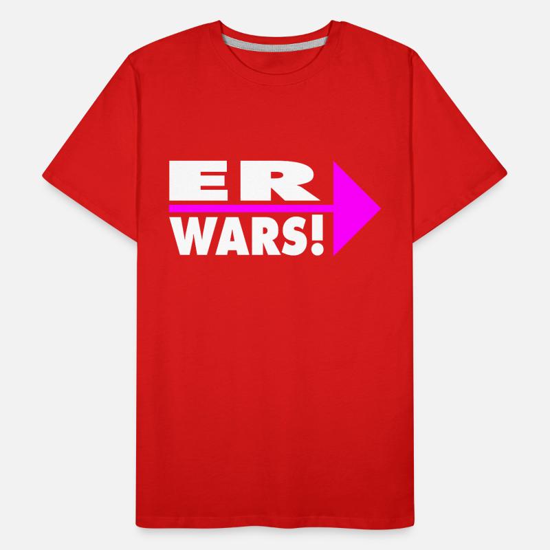 Er wars! Partner- oder Partyshirt Männer Premium Bio T-Shirt