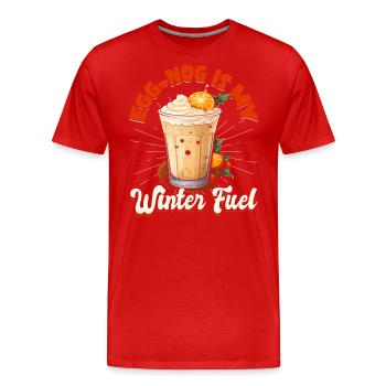 Eggnog Is My Winter Fuel Men Women Ice Cream - Männer Premium Bio T-Shirt - Rot - Vorne - Damien (186cm)