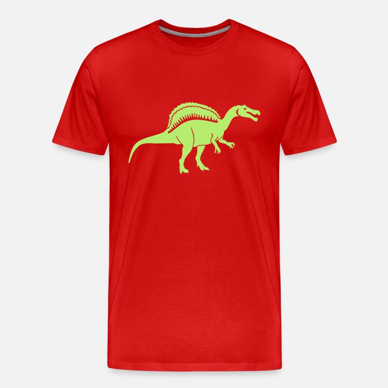 Spinosaurus - Männer Premium Bio T-Shirt - Rot