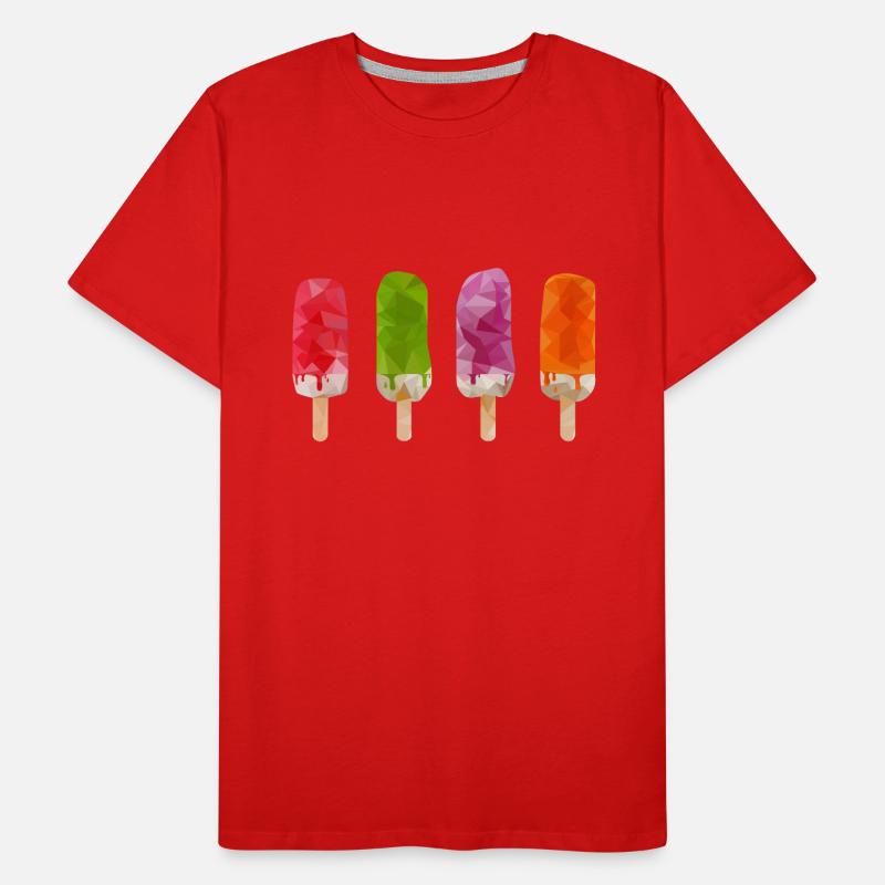 Low Poly Popsicle T-shirt bio Premium Homme