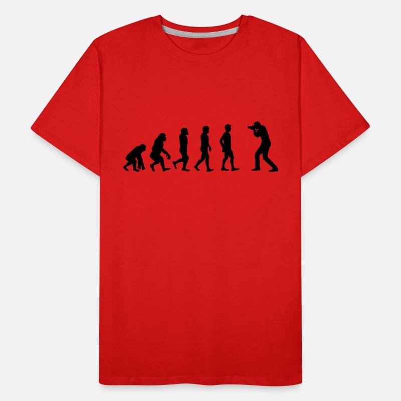 Evolution Fotograf Männer Premium Bio T-Shirt