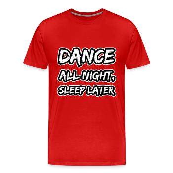 Dance - Men's Premium Organic T-Shirt - red - Front - Damien (186cm)