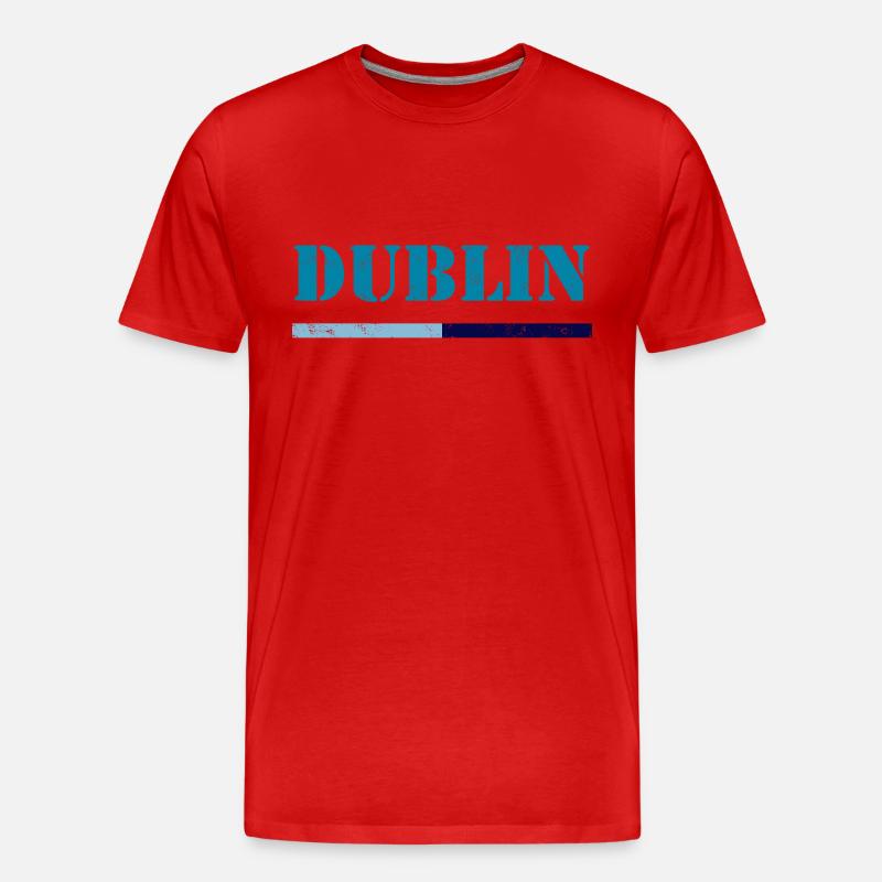 Dublin - Männer Premium Bio T-Shirt - Rot
