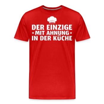 Koch Humor Hobbykoch Geschenkidee - Männer Premium Bio T-Shirt - Rot - Vorne - Damien (186cm)