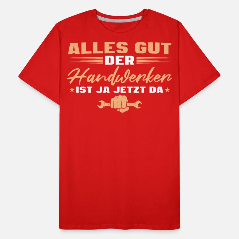 Heimwerker Schrauber Handwerker Männer Premium Bio T-Shirt