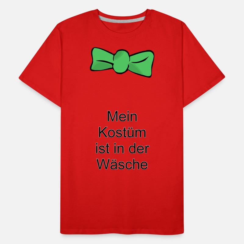 Fasching Fliege Männer Premium Bio T-Shirt