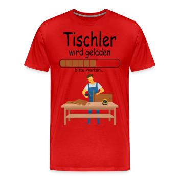 Angehenden Tischler Ausbildung für Baby Azubi - Männer Premium Bio T-Shirt - Rot - Vorne - Damien (186cm)