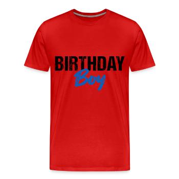 Birthday Boy - Männer Premium Bio T-Shirt - Rot - Vorne - Damien (186cm)