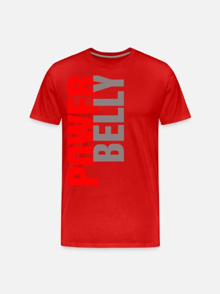 power belly - power belly - Men's Premium Organic T-Shirt - red