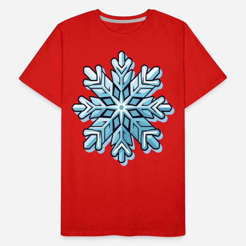Flocon de neige T-shirt bio Premium Homme