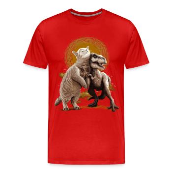 Tom and Scary - T-shirt bio Premium Homme - rouge - Devant - Damien (186cm)