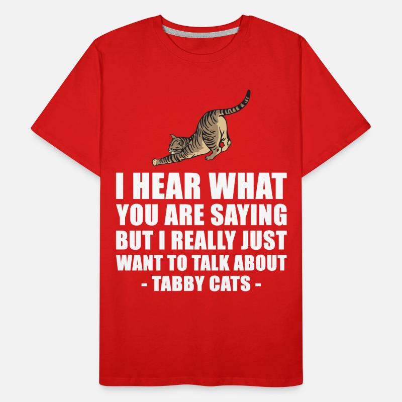 Tabby cadeau mignon T-shirt bio Premium Homme