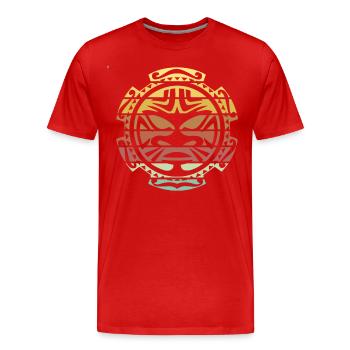 Maori sun tattoo - Men's Premium Organic T-Shirt - red - Front - Damien (186cm)