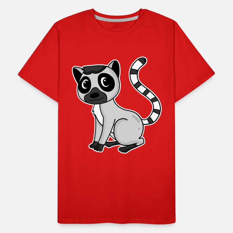 Lemur Primate Gift Men's Premium Organic T-Shirt