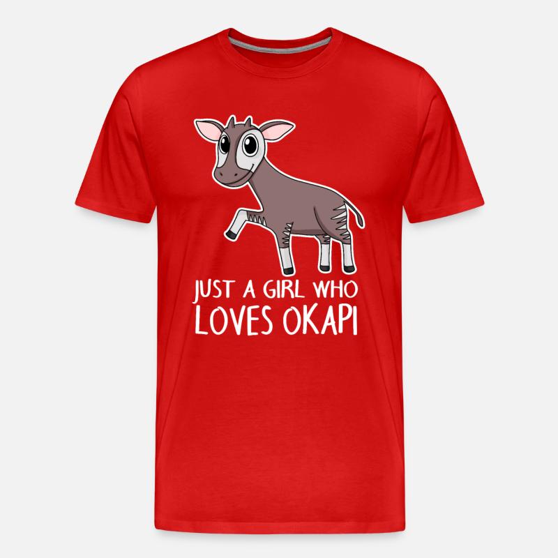 Okapi - Männer Premium Bio T-Shirt - Rot