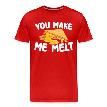 Du Bringst Mich Zum Schmelzen | Backen Tshirt | - Männer Premium Bio T-Shirt - Rot - Vorne - Damien (186cm)