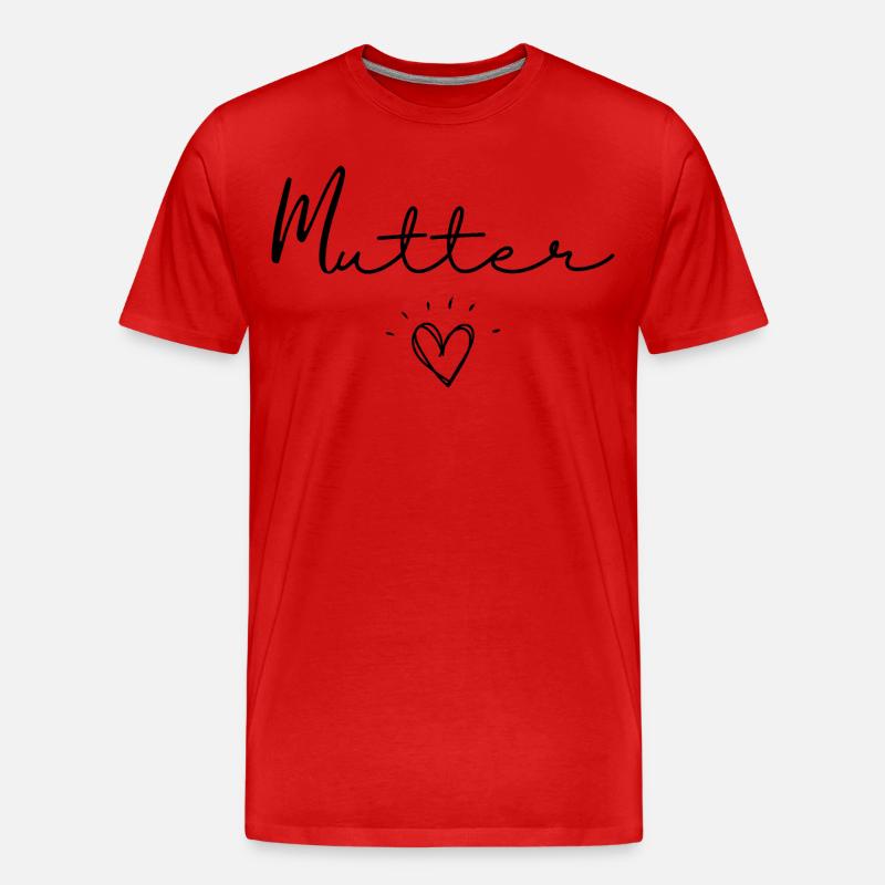 murmeln - Männer Premium Bio T-Shirt - Rot