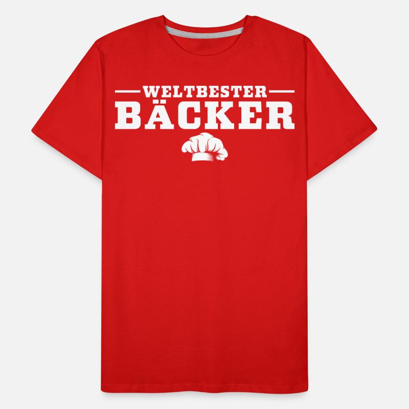 Hobbybäcker Weltbester Bäcker Geschenk Männer Premium Bio T-Shirt