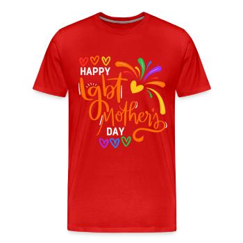 lgbt mothers-day, lgbtq Mother's Day - Men's Premium Organic T-Shirt - red - Front - Damien (186cm)
