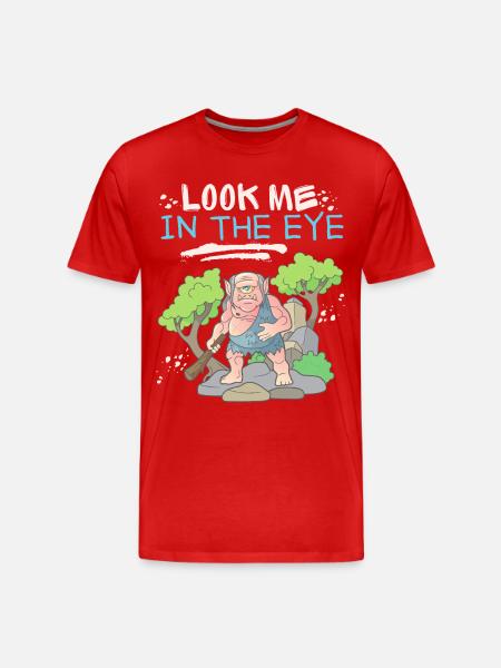 Cyclops, zombie, zombie monster, funny saying - Men's Premium Organic T-Shirt - red