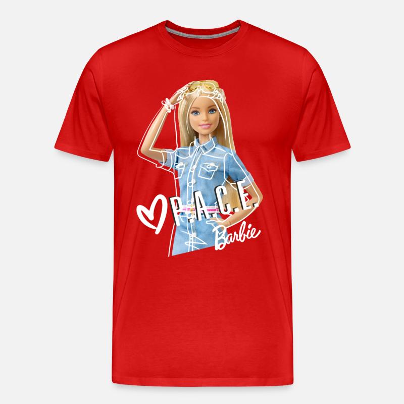 Barbie Positive Attitude Changes Everything - T-shirt bio Premium Homme - rouge