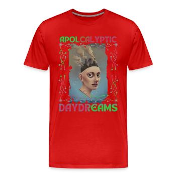 Apocalypse, environmental protection, climate protection, Earth Day - Men's Premium Organic T-Shirt - red - Front - Damien (186cm)