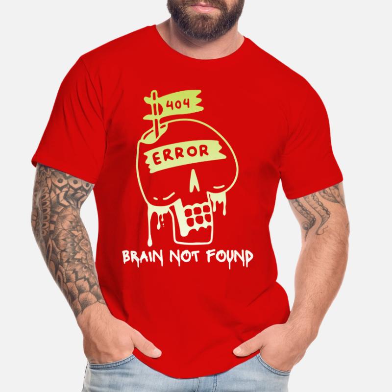 404-html error, Computer Nerd, No-Brain Saying Men's Premium Organic T-Shirt