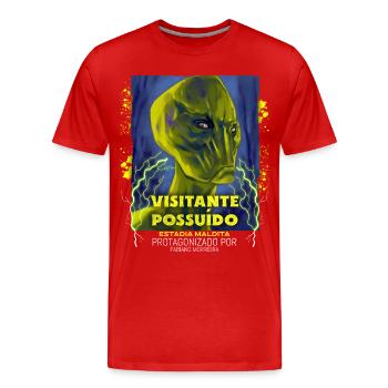 Alien Movie Poster, Aliens, Aliens - Men's Premium Organic T-Shirt - red - Front - Damien (186cm)