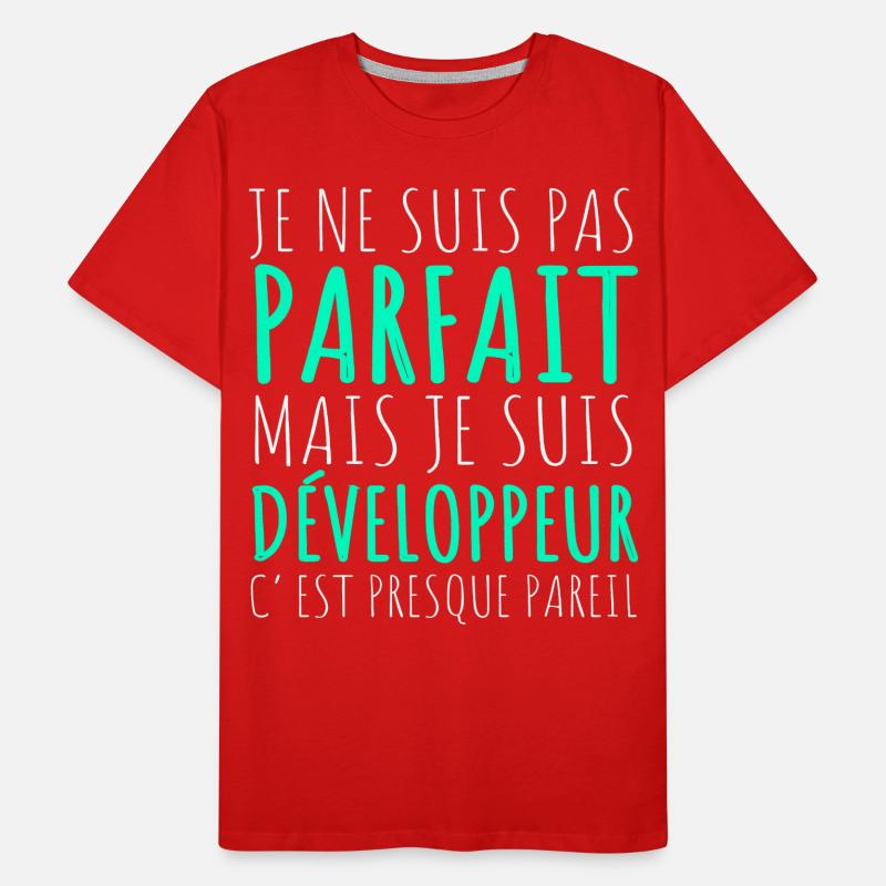 Humour Geek Cadeau Développeur Codeur Programmeur T-shirt bio Premium Homme