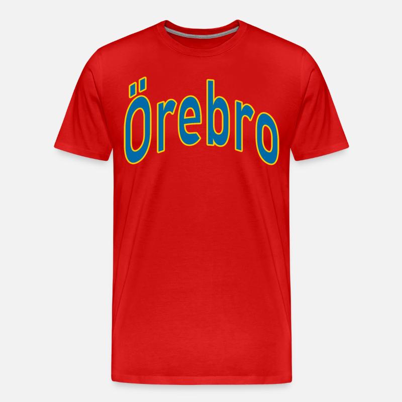 Örebro - Männer Premium Bio T-Shirt - Rot