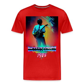instant crush - T-shirt bio Premium Homme - rouge - Devant - Damien (186cm)