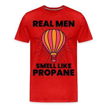 Montgolfière Montgolfière Montgolfière - T-shirt bio Premium Homme - rouge - Devant - Damien (186cm)
