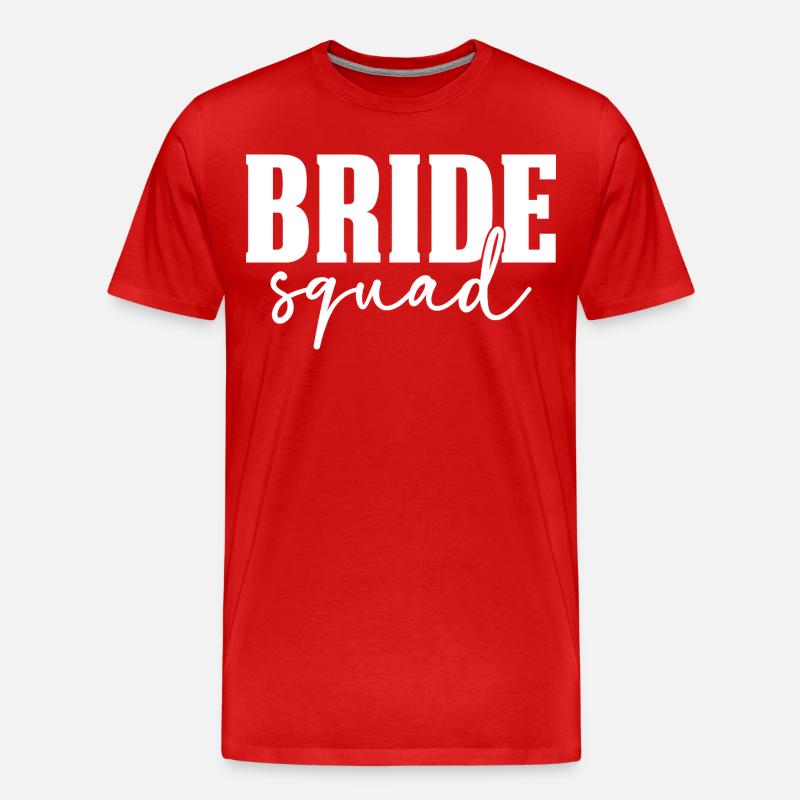 Bride Squad - Männer Premium Bio T-Shirt - Rot