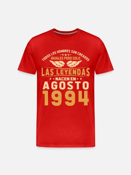 The Legends August 1994 - Men's Premium Organic T-Shirt - red