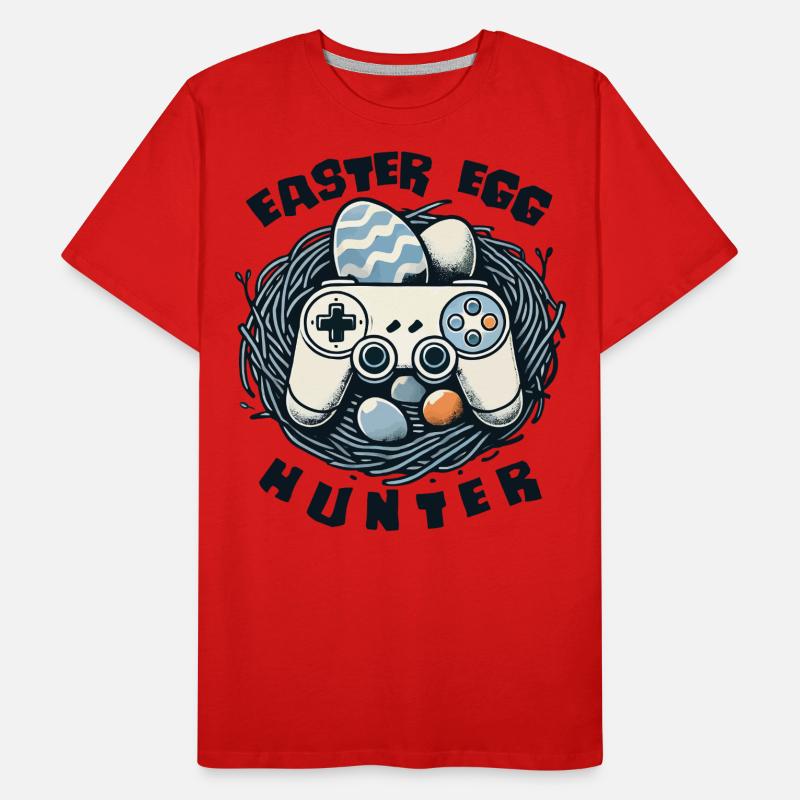 Easter Egg Hunter Gaming Controller Nest Men's Premium Organic T-Shirt