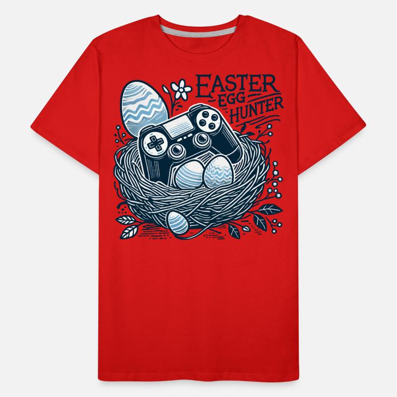 Oster Egg Hunter Gaming Controller Nest Men's Premium Organic T-Shirt