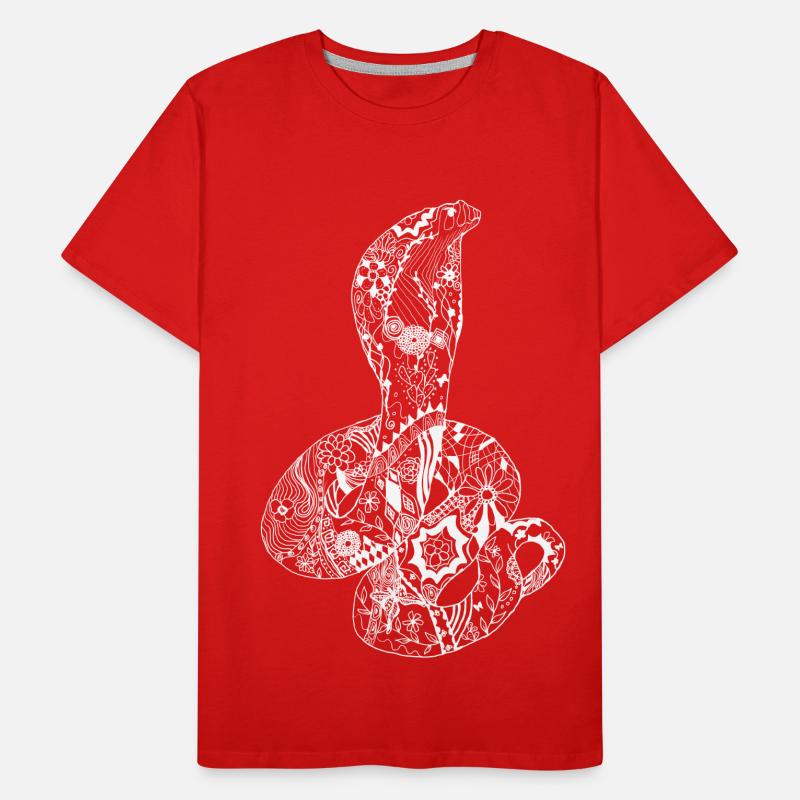 Patchwork Cobra T-shirt bio Premium Homme