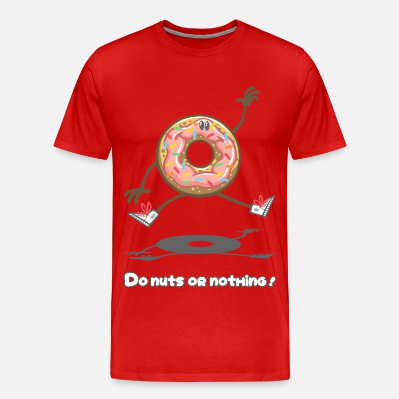 Verrückt machen oder nichts ! - Männer Premium Bio T-Shirt - Rot