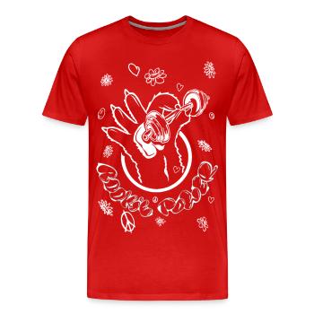 Gym - Männer Premium Bio T-Shirt - Rot - Vorne - Damien (186cm)