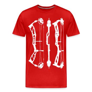 EliteBasin_PlanW - Männer Premium Bio T-Shirt - Rot - Vorne - Damien (186cm)