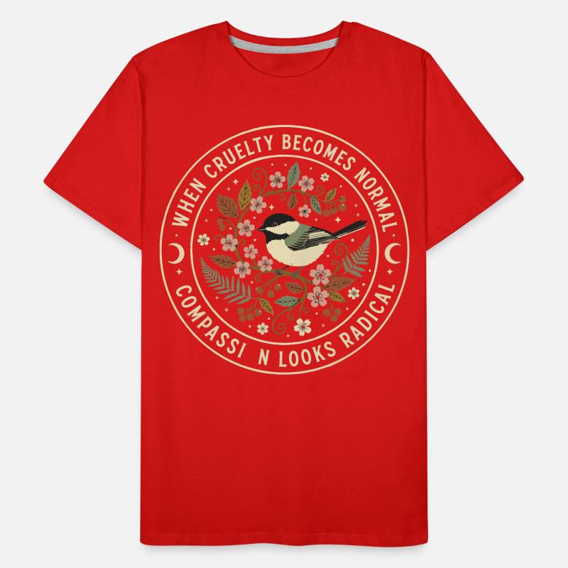 Moral Compass: Commitment to Cruelty Men's Premium Organic T-Shirt