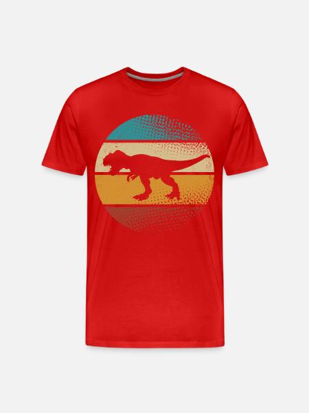 T Rex - Men's Premium Organic T-Shirt - red