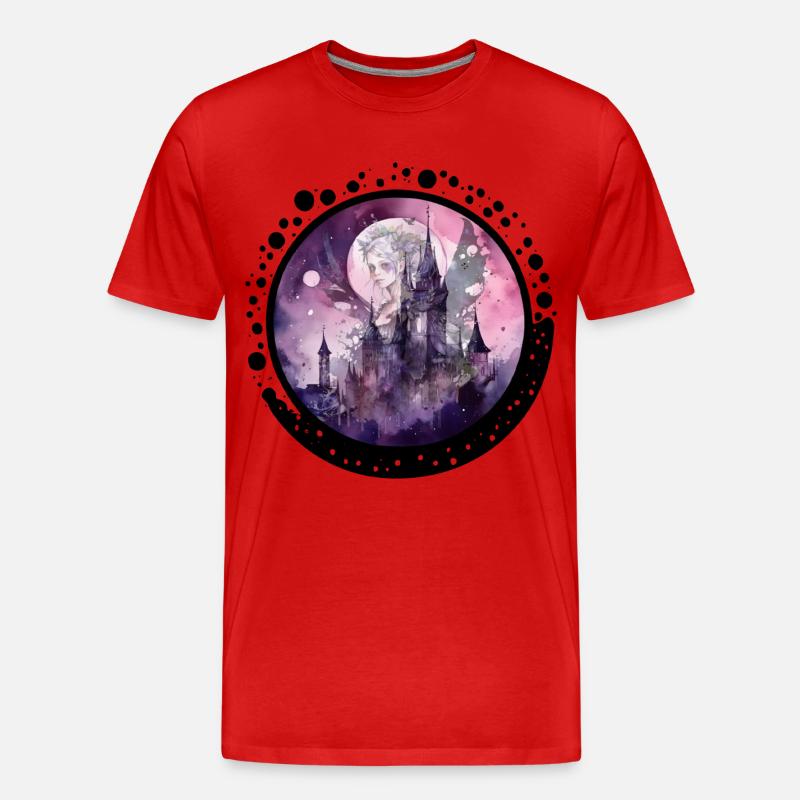 CircleFairy - Männer Premium Bio T-Shirt - Rot