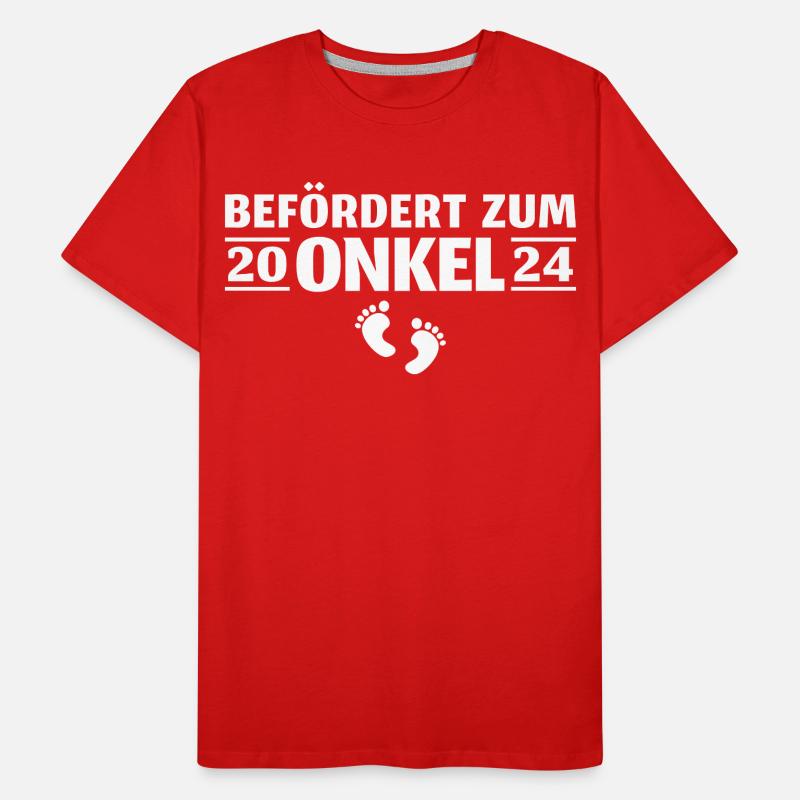Werdender Onkel 2024 loading Schwangerschaft Männer Premium Bio T-Shirt